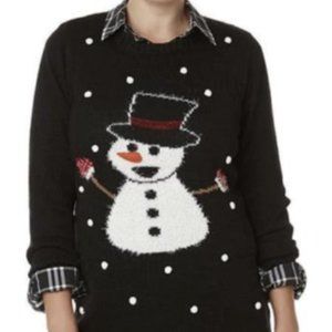 LAURA SCOTT Ugly Christmas Snowman Sweater